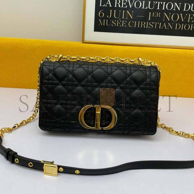 DIOR LARGE CARO HANDBAG  M9243UWHC_M900  (29cm*18cm*10cm)